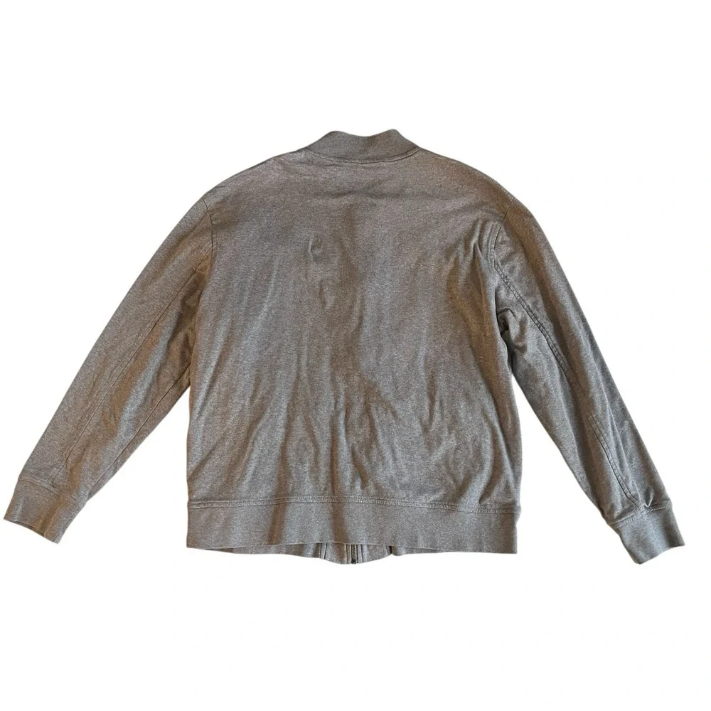 Banana Republic Men's Size L Luxe Touch Performance Gray 100% Cotton Sweatshirt‎